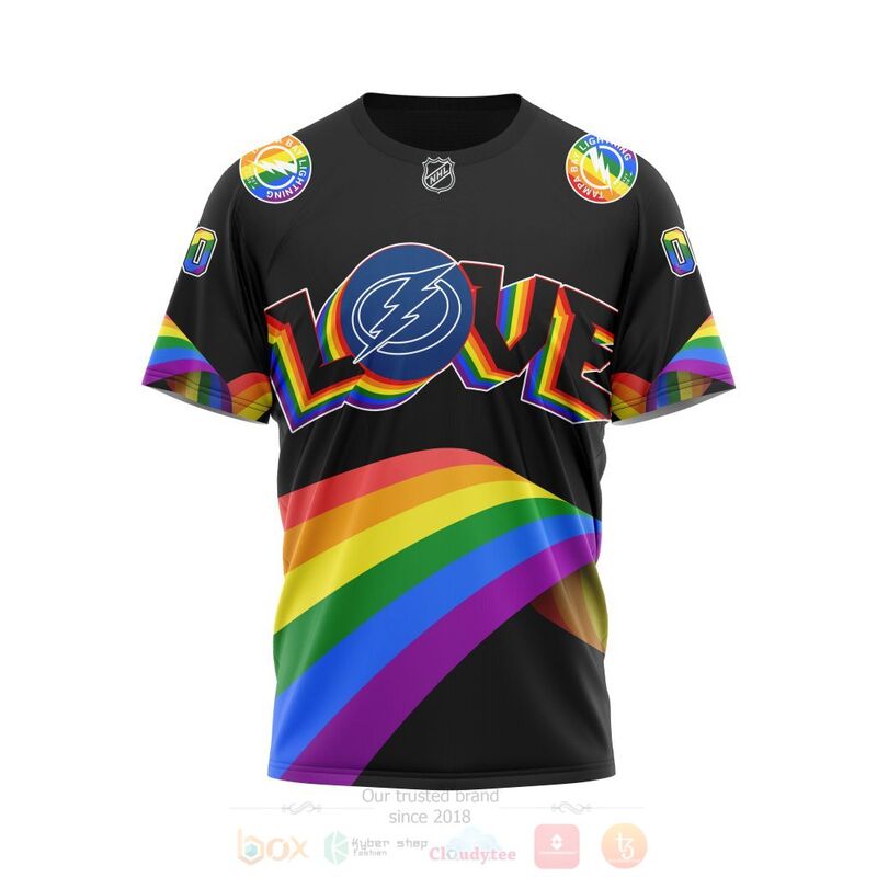 NHL Tampa Bay Lightning Love LGBT Pride Personalized Custom 3D Hoodie Shirt 1 2
