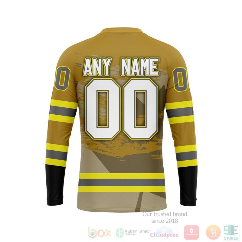 NHL Toronto Maple Leafs Honnor Firefighter Yellow 3D Hoodie Shirt 1 2 3 4