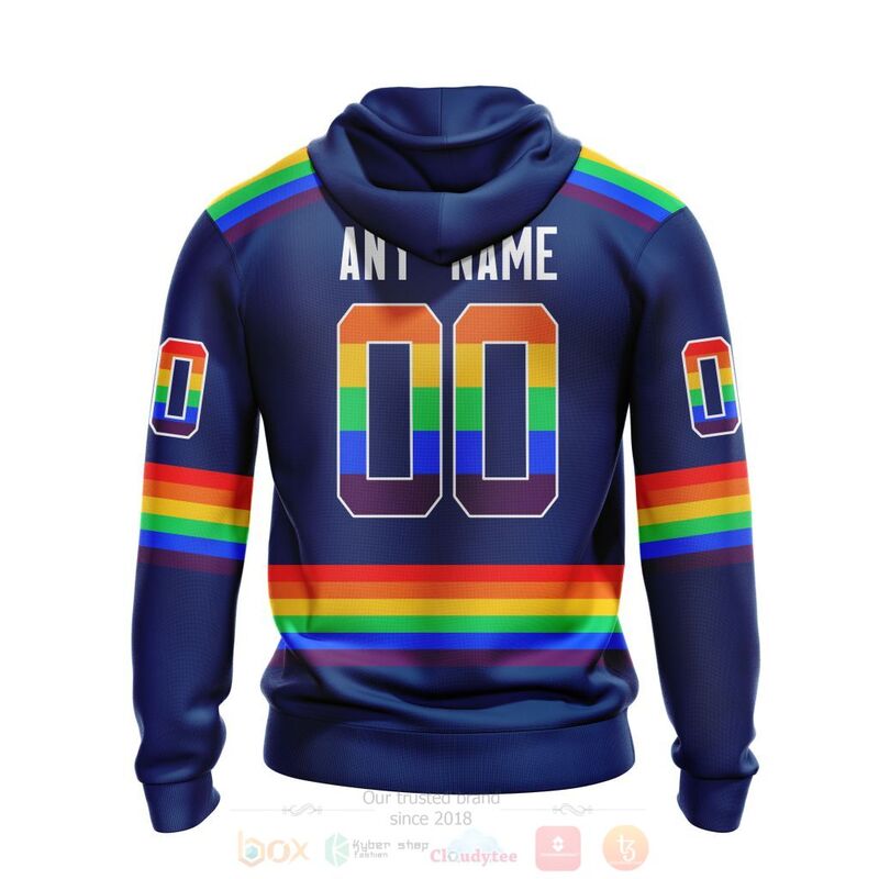 NHL Toronto Maple Leafs LGBT Pride Blue Personalized Custom 3D Hoodie Shirt 1 2 3 4