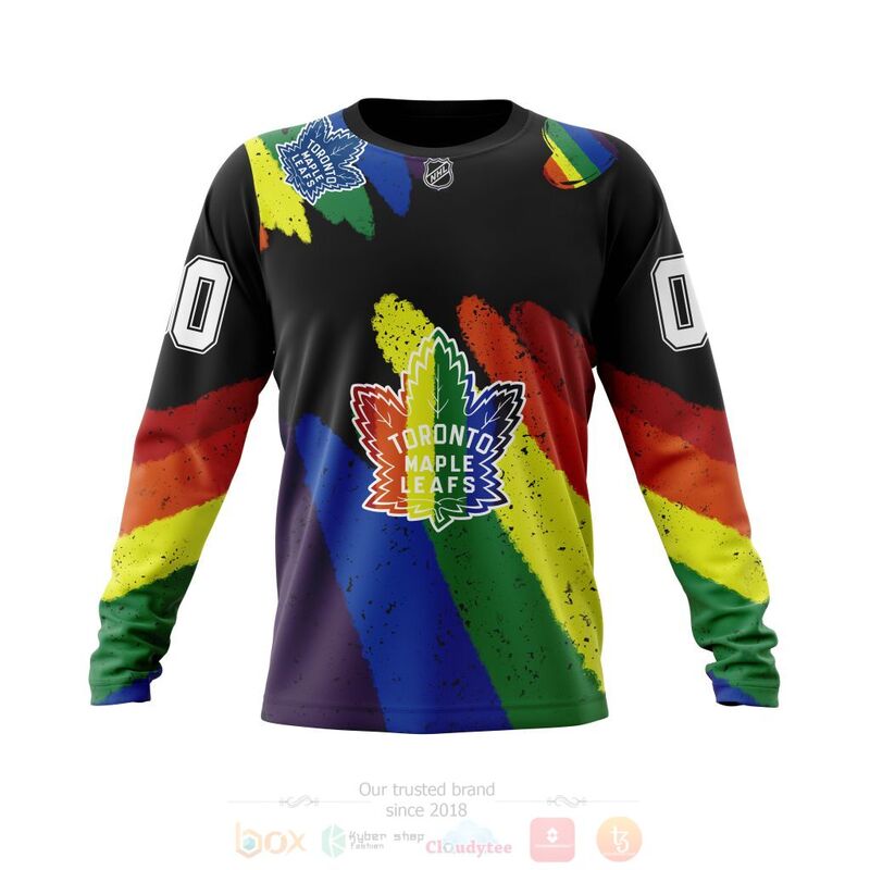 NHL Toronto Maple Leafs LGBT Pride Personalized Custom 3D Hoodie Shirt 1 2 3