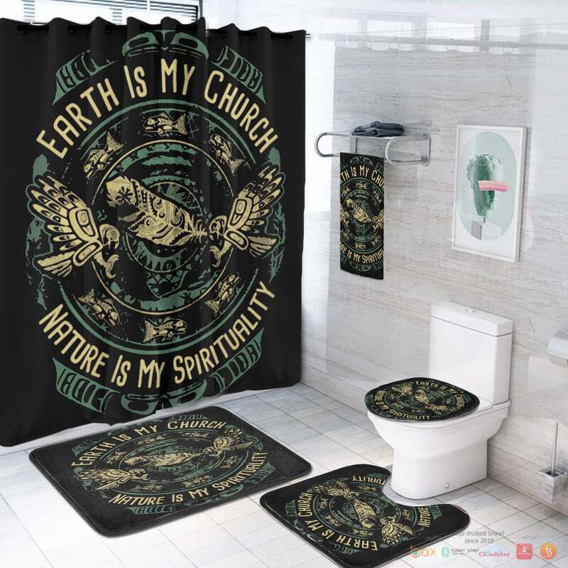 Native Is My Spirituality Native American Bathroom Set