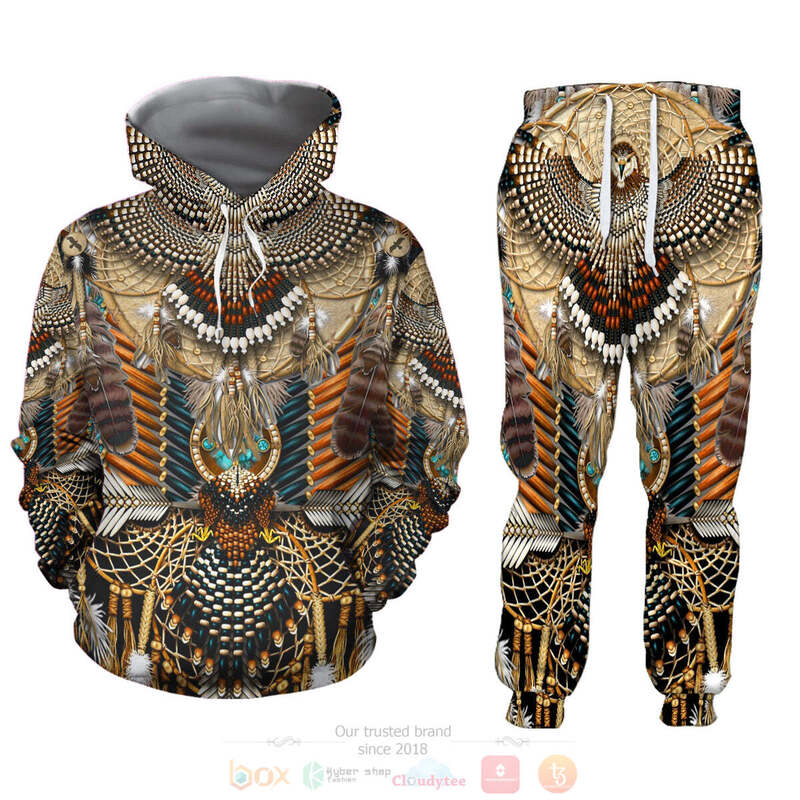 Native Owl 3D Hoodie and Sweatpants Set