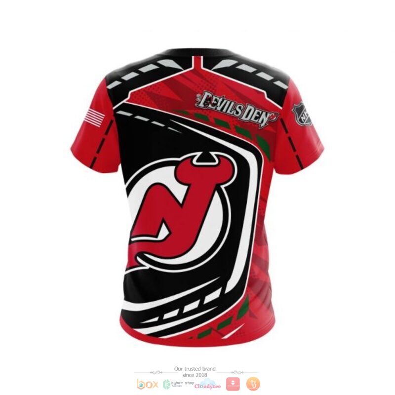 New Jersey Devils NHL black red 3D shirt hoodie 1 2 3 4 5 6 7 8