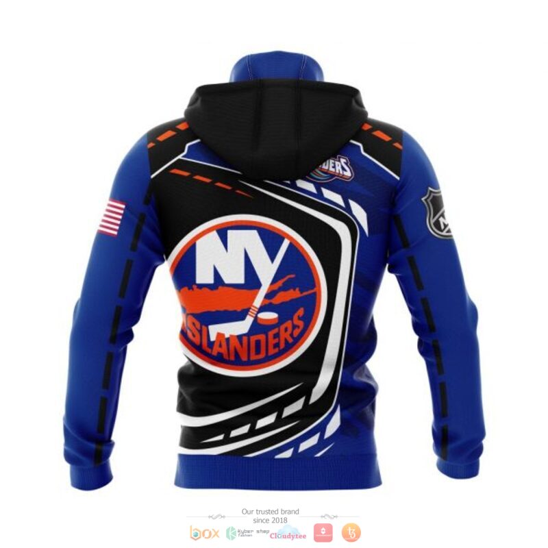 New York Islanders NHL black blue 3D shirt hoodie 1 2 3 4