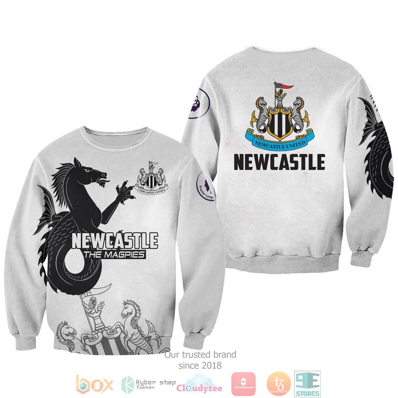 Newcastle The Magpies 3d shirt hoodie 1 2 3 4 5 6 7 8 9 10 11 12 13