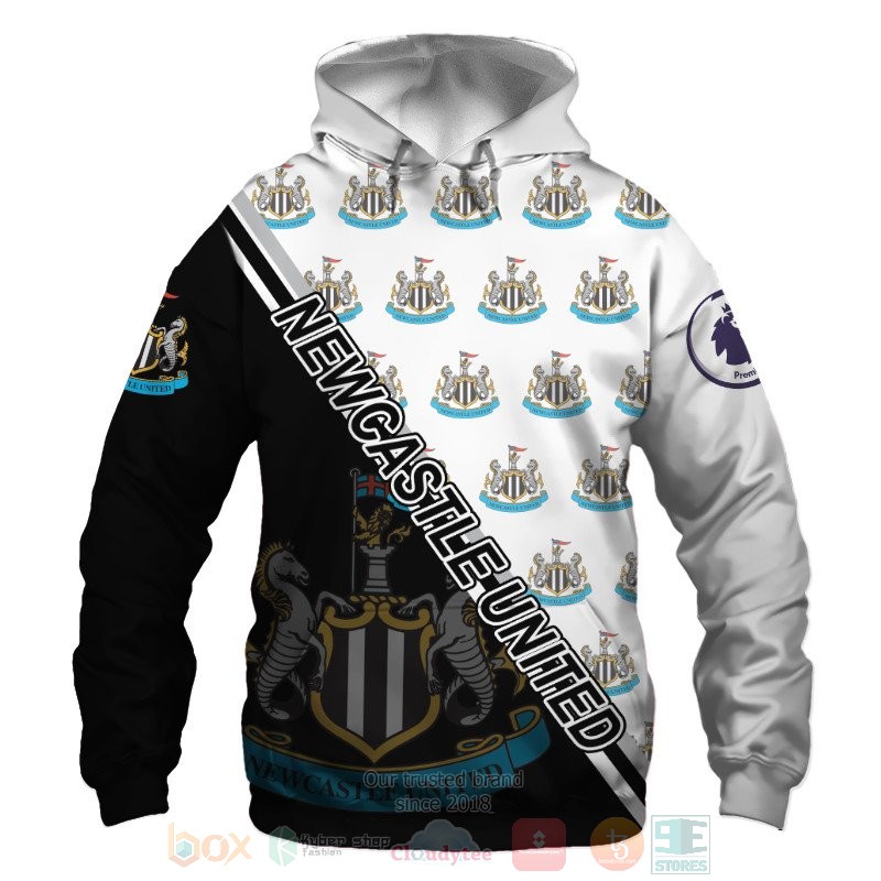 Newcastle United black red 3D shirt hoodie 1 2 3 4 5 6 7 8 9 10 11 12