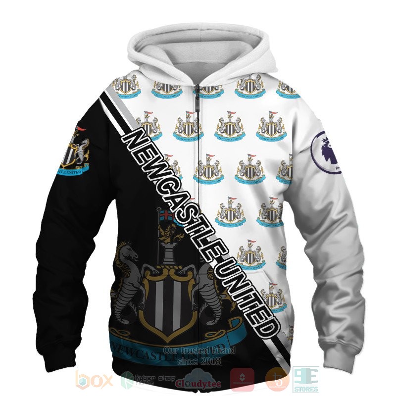 Newcastle United black red 3D shirt hoodie 1 2 3 4 5 6 7 8 9 10 11 12 13 14