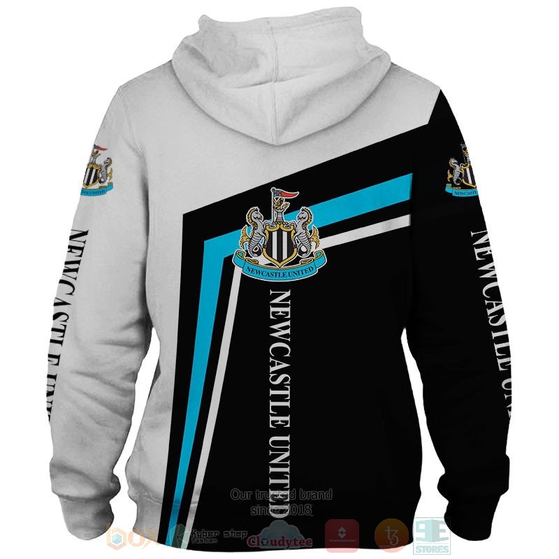 Newcastle United white black 3D shirt hoodie 1 2 3 4 5 6 7 8 9 10 11 12 13