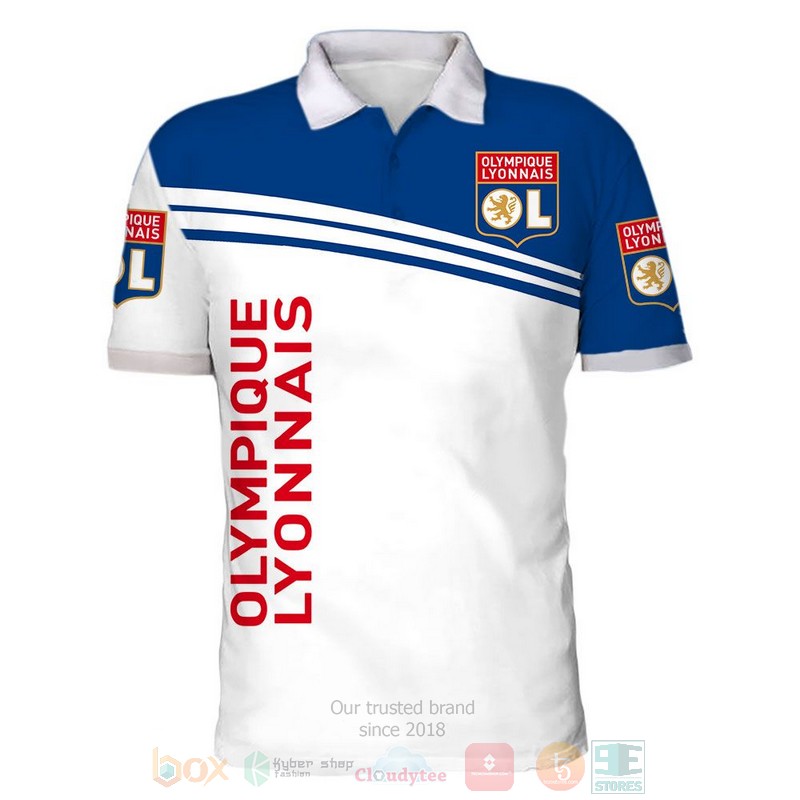 Olympique Lyonnais white blue 3D shirt hoodie 1 2 3 4 5 6 7 8 9 10 11 12 13 14 15 16 17 18 19 20 21 22 23 24