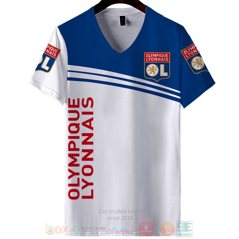 Olympique Lyonnais white blue 3D shirt hoodie 1 2 3 4 5 6 7 8 9 10 11 12 13 14 15 16 17 18 19 20 21 22 23 24 25 26 27 28