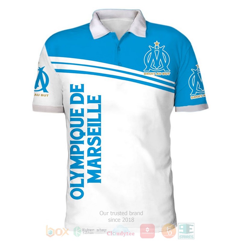 Olympique de Marseille white blue 3D shirt hoodie 1 2 3 4 5 6 7 8 9 10 11 12 13 14 15 16 17 18 19 20 21 22 23 24