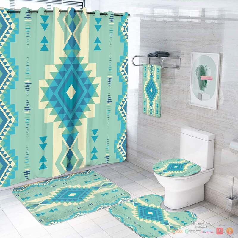 Pattern Ethnic Native Native American Bathroom Set