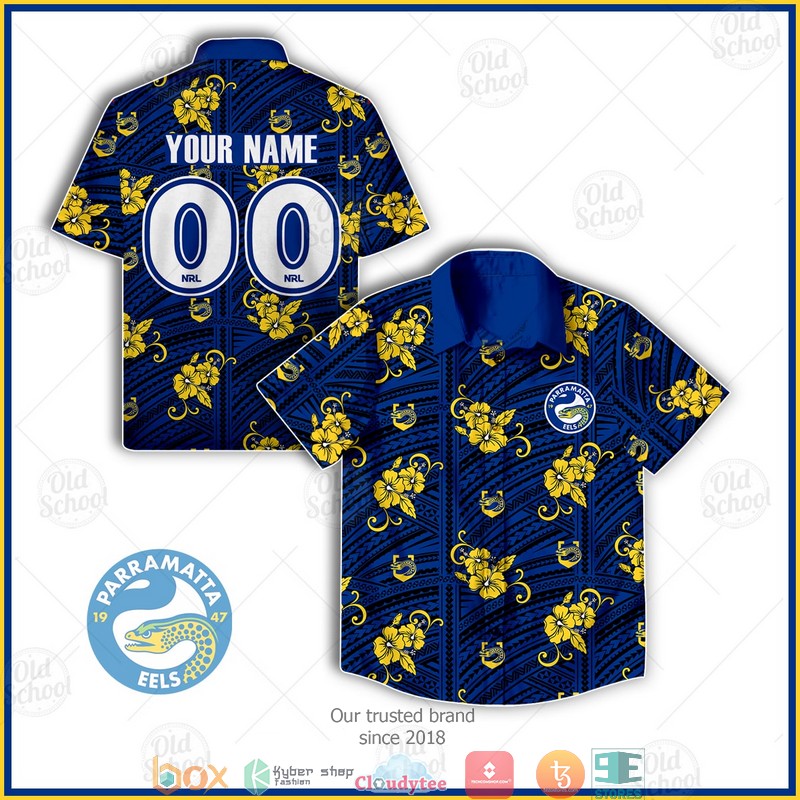 Personalise NRL Parramatta Eels Hawaiian shirt