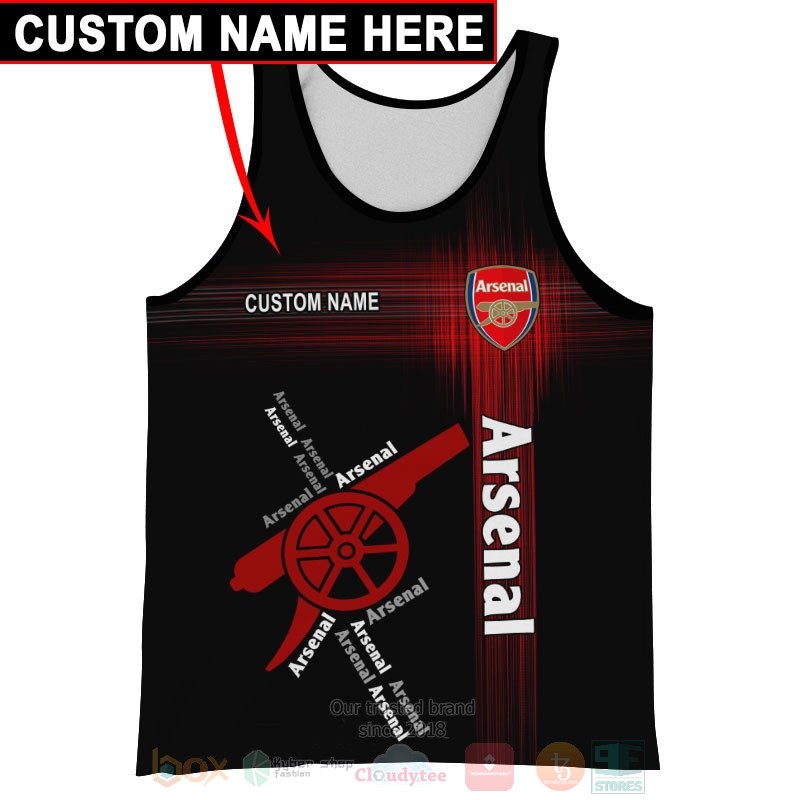 Personalized Arsenal black custom 3D shirt hoodie 1 2 3 4 5 6 7 8 9 10