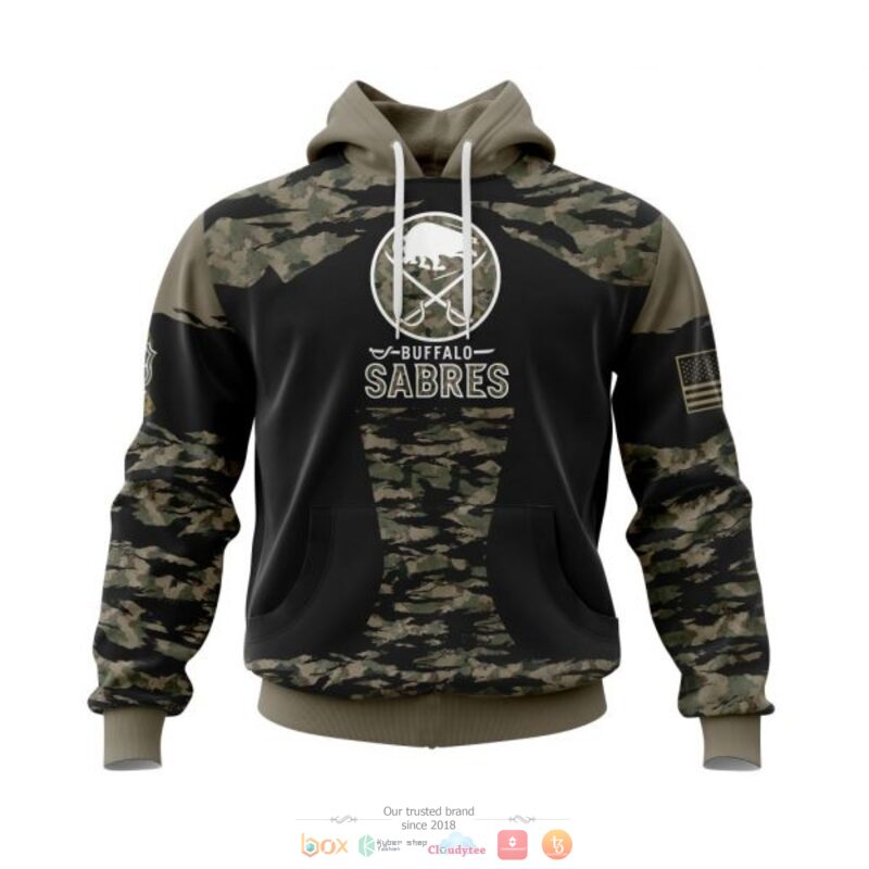 Personalized Buffalo Sabres NHL green camo custom 3D shirt hoodie