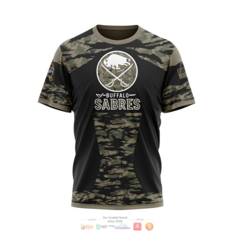 Personalized Buffalo Sabres NHL green camo custom 3D shirt hoodie 1 2 3 4 5 6 7
