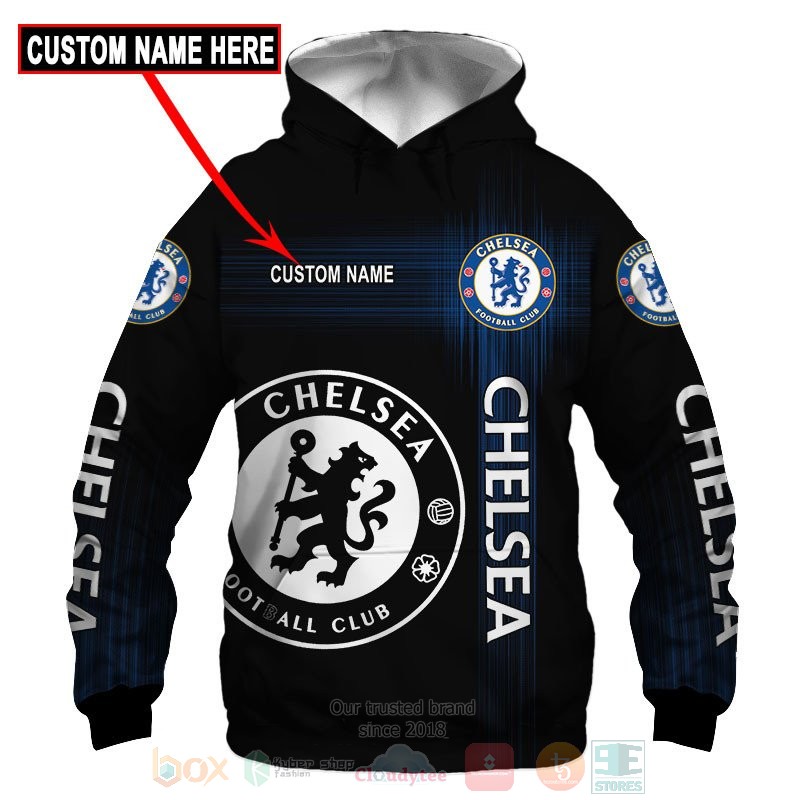 Personalized Chelsea Football club custom 3D shirt hoodie 1 2 3 4 5 6 7 8 9 10 11 12