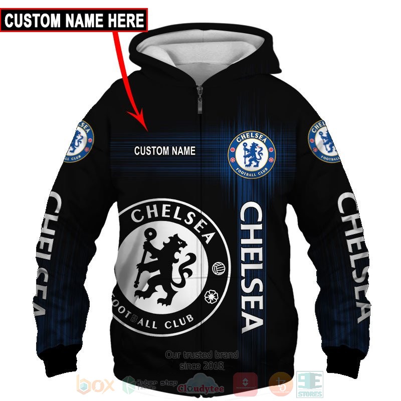 Personalized Chelsea Football club custom 3D shirt hoodie 1 2 3 4 5 6 7 8 9 10 11 12 13 14