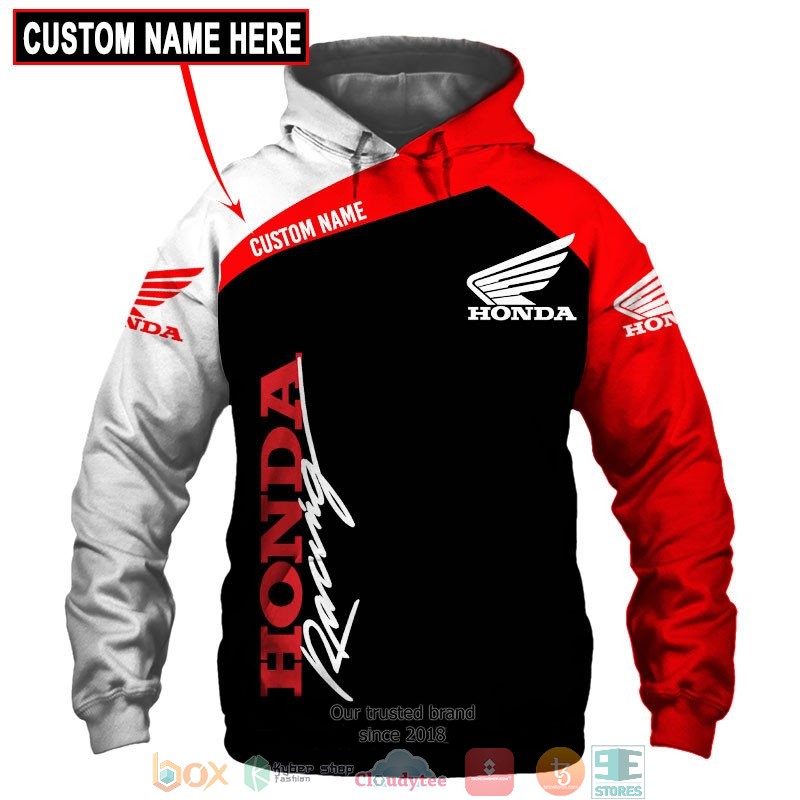 Personalized Honda Motor Racing 3d shirt hoodie 1 2 3 4 5 6 7 8 9 10 11 12