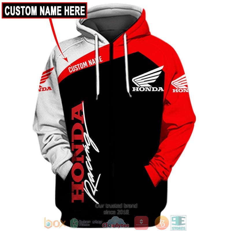 Personalized Honda Motor Racing 3d shirt hoodie 1 2 3 4 5 6 7 8 9 10 11 12 13 14