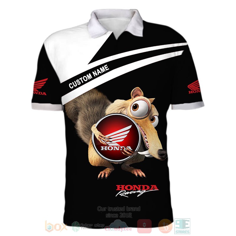 Personalized Honda Racing Scrat Ice Age custom 3D shirt hoodie 1 2 3 4 5 6 7 8
