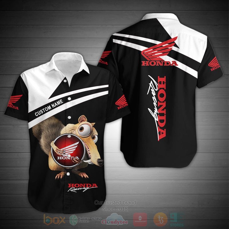 Personalized Honda Racing Scrat Ice Age custom 3D shirt hoodie 1 2 3 4 5 6 7 8 9 10 11 12 13 14 15 16 17 18 19