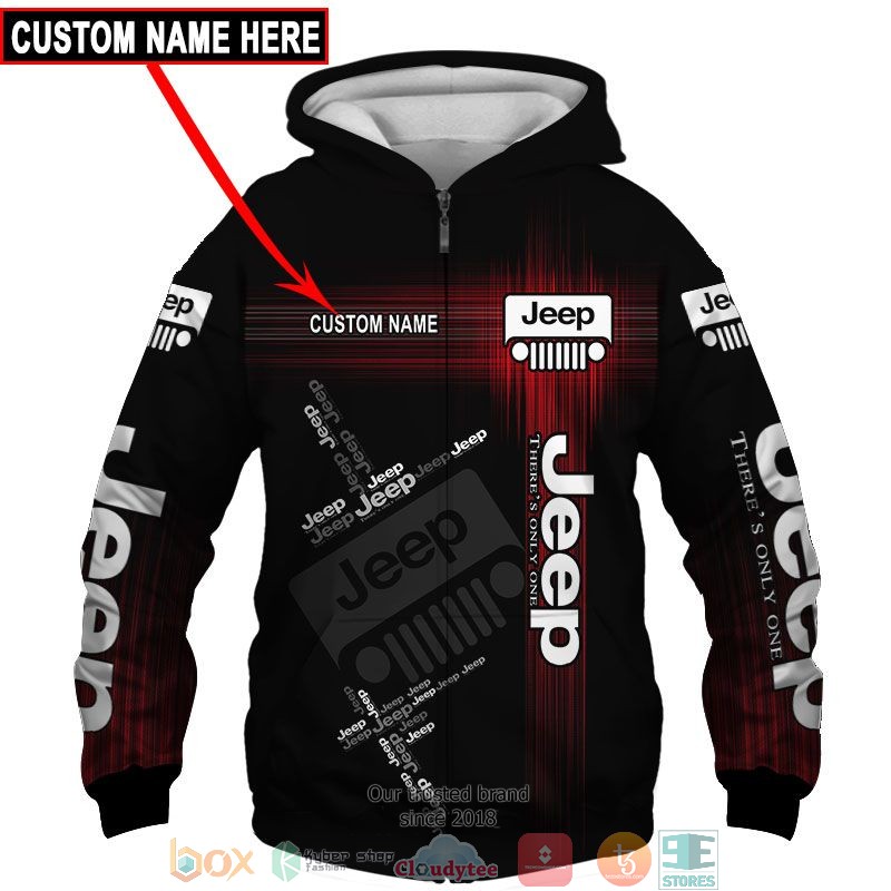 Personalized Jeep Red 3d shirt hoodie 1 2 3 4 5 6 7 8 9 10 11 12 13 14