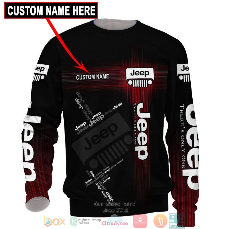 Personalized Jeep Red 3d shirt hoodie 1 2 3 4 5 6 7 8 9 10 11 12 13 14 15