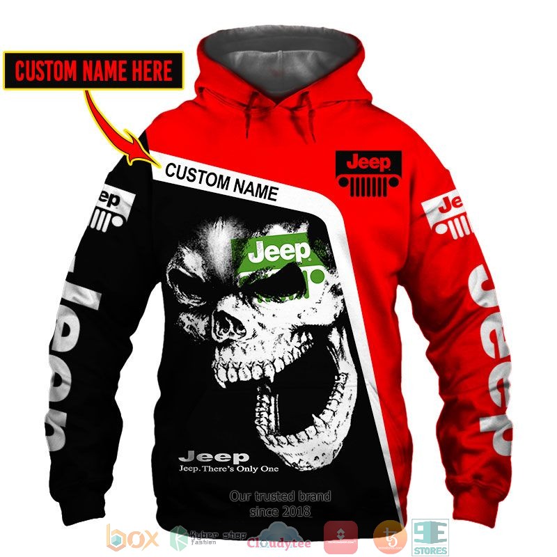 Personalized Jeep Theres Only one Skull 3d shirt hoodie 1 2 3 4 5 6 7 8 9 10 11