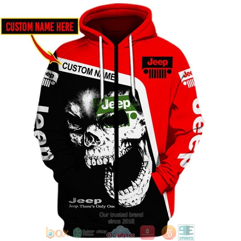 Personalized Jeep Theres Only one Skull 3d shirt hoodie 1 2 3 4 5 6 7 8 9 10 11 12 13