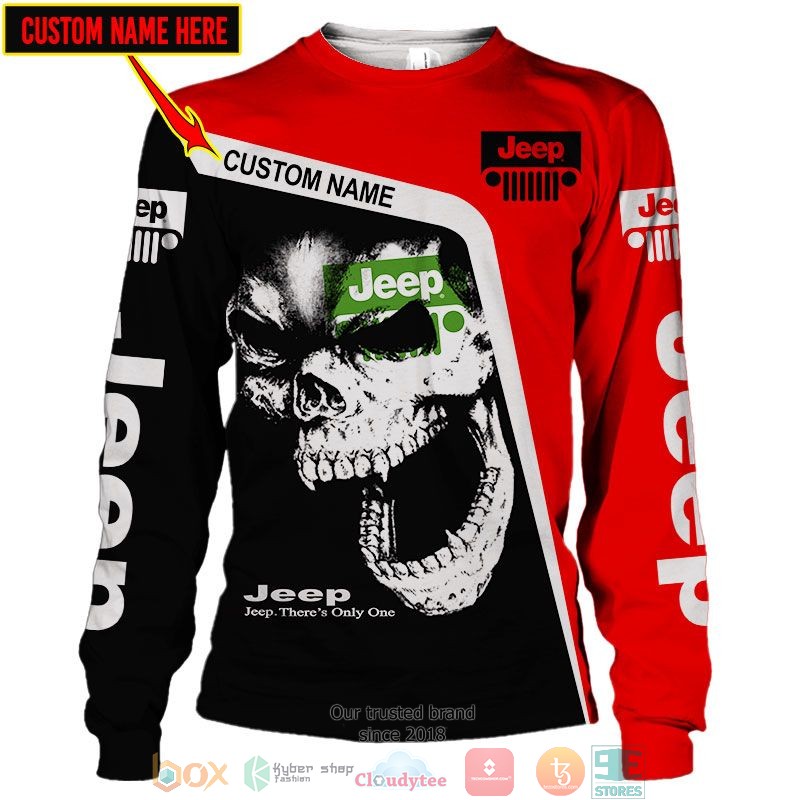 Personalized Jeep Theres Only one Skull 3d shirt hoodie 1 2 3 4 5 6 7 8 9 10 11 12 13 14