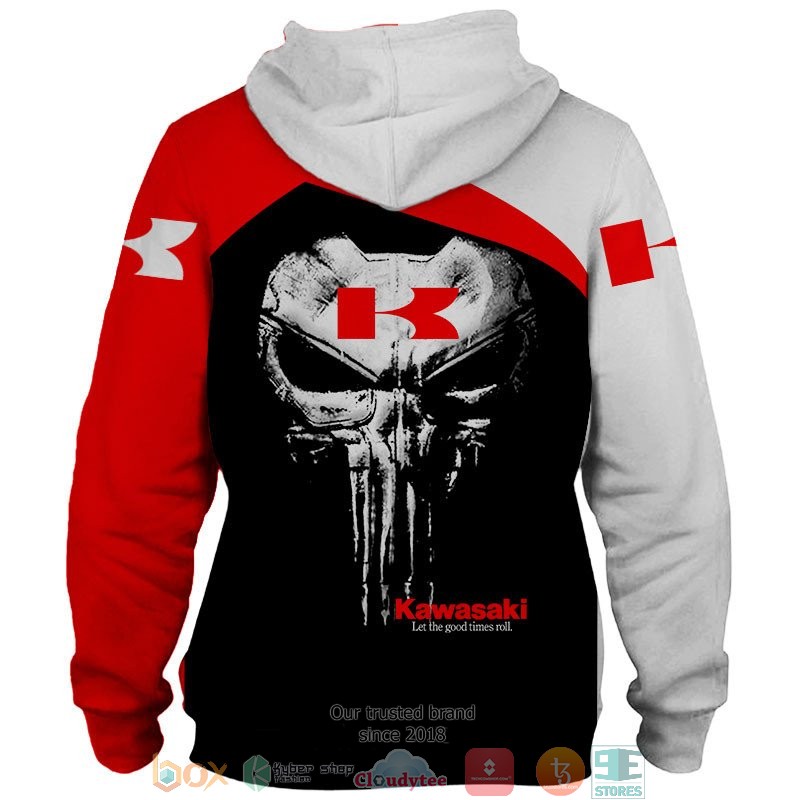 Personalized Kawasaki Lets the good time roll 3d shirt hoodie 1 2 3 4 5 6 7 8 9 10 11 12 13