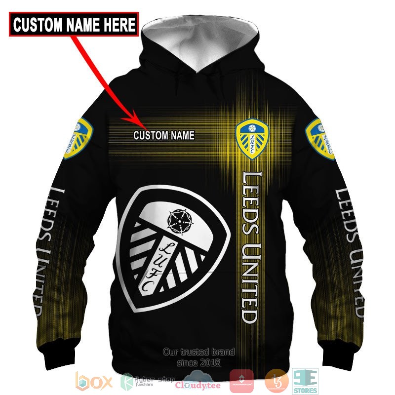 Personalized Leeds United 3d shirt hoodie 1 2 3 4 5 6 7 8 9 10 11 12