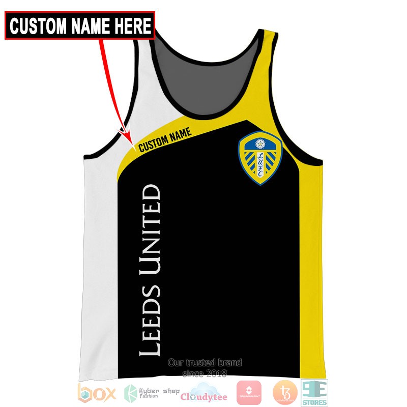 Personalized Leeds United Yellow 3d shirt hoodie 1 2 3 4 5 6 7 8 9 10