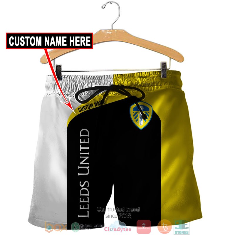 Personalized Leeds United Yellow 3d shirt hoodie 1 2 3 4 5 6 7 8 9 10 11