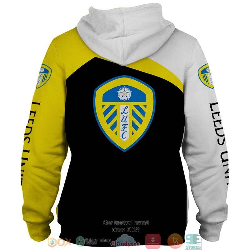 Personalized Leeds United Yellow 3d shirt hoodie 1 2 3 4 5 6 7 8 9 10 11 12 13