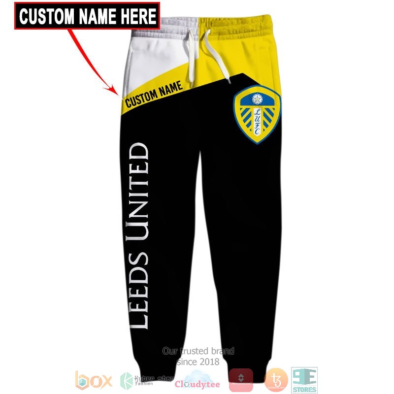 Personalized Leeds United Yellow 3d shirt hoodie 1 2 3 4 5 6 7 8 9 10 11 12 13 14 15 16