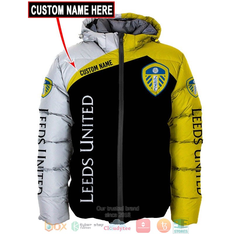 Personalized Leeds United Yellow 3d shirt hoodie 1 2 3 4 5 6 7 8 9 10 11 12 13 14 15 16 17 18