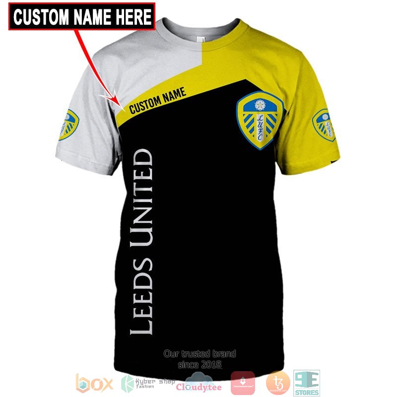 Personalized Leeds United Yellow 3d shirt hoodie 1 2 3 4 5 6 7 8 9 10 11 12 13 14 15 16 17 18 19 20 21