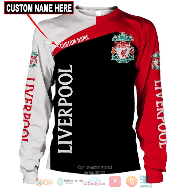 Personalized Liverpool 3d shirt hoodie 1 2 3 4 5 6 7 8 9 10 11 12 13 14 15