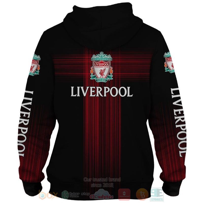 Personalized Liverpool LFC black custom 3D shirt hoodie 1 2 3 4 5 6 7 8 9 10 11 12 13