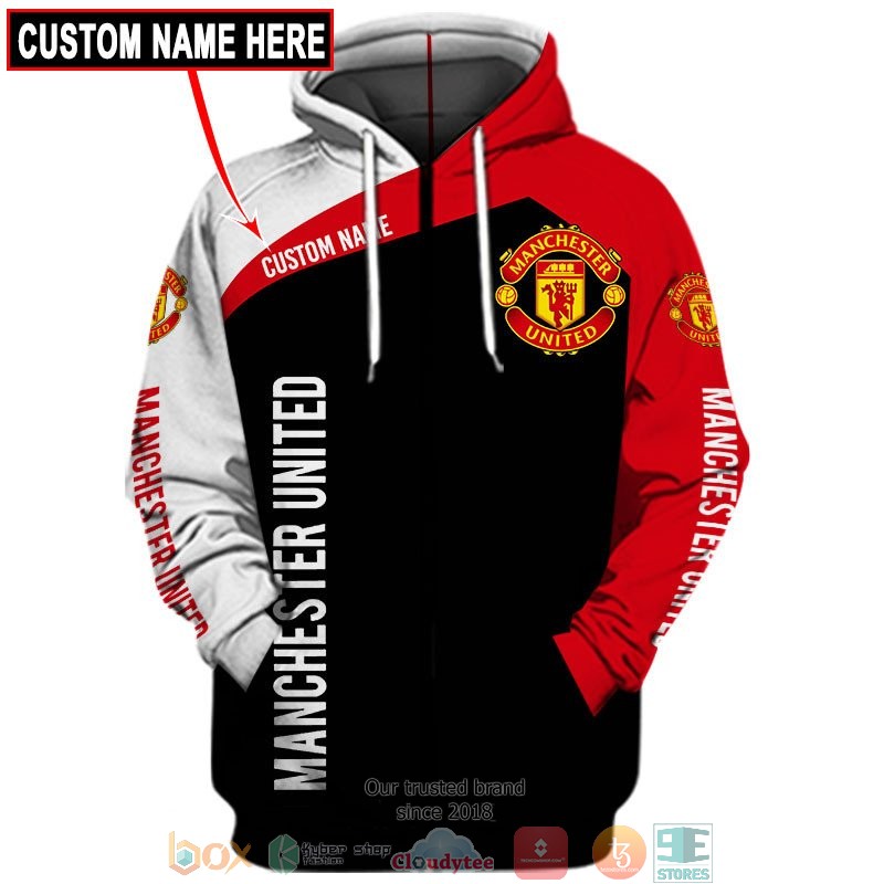 Personalized Manchester United 3d shirt hoodie 1 2 3 4 5 6 7 8 9 10 11 12 13 14