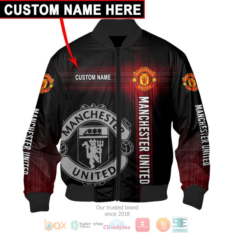 Personalized Manchester United Black 3d shirt hoodie 1 2 3 4 5 6 7 8 9 10 11 12 13 14 15 16 17