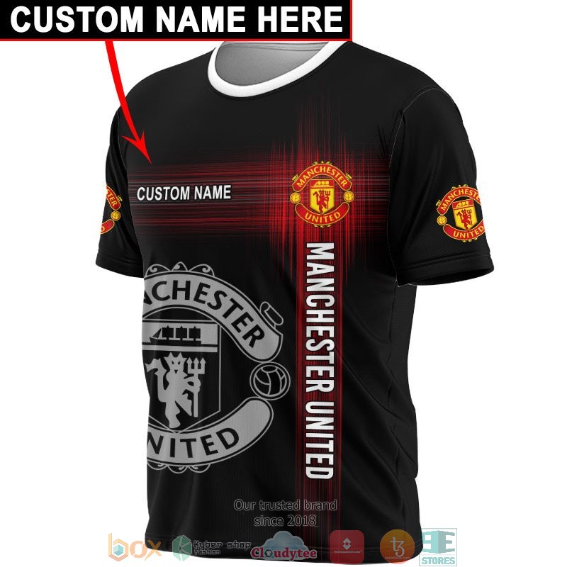 Personalized Manchester United Black 3d shirt hoodie 1 2 3 4 5 6 7 8 9 10 11 12 13 14 15 16 17 18 19 20 21