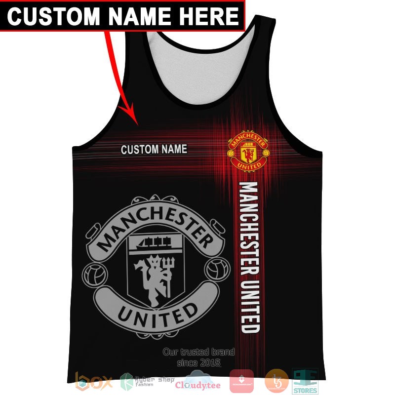 Personalized Manchester United Black 3d shirt hoodie 1 2 3 4 5 6 7 8 9 10 11 12 13 14 15 16 17 18 19 20 21 22