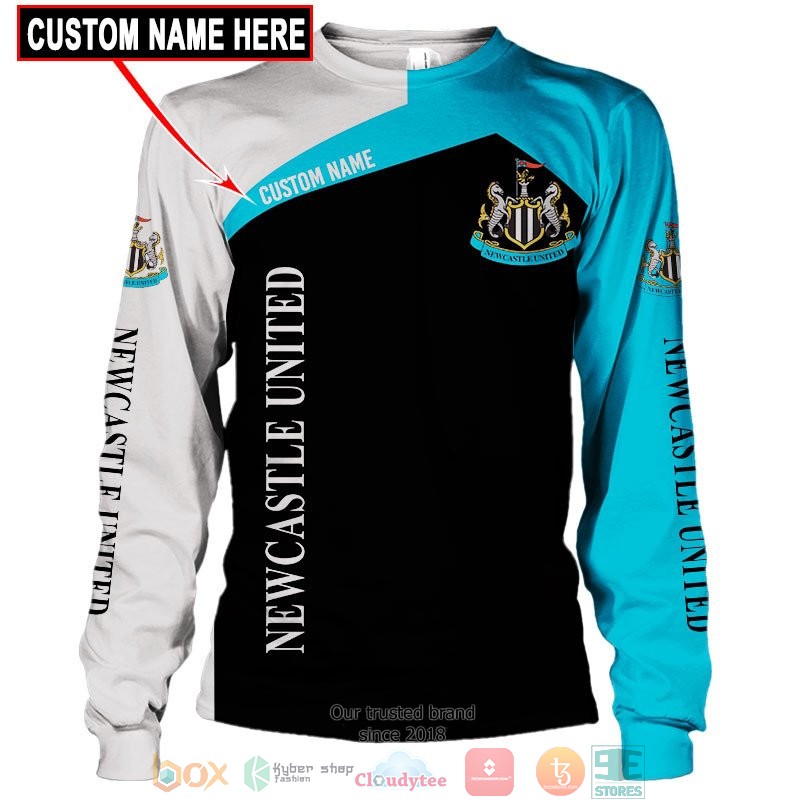 Personalized Newcastle 3d shirt hoodie 1 2 3 4 5 6 7 8 9 10 11 12 13 14 15