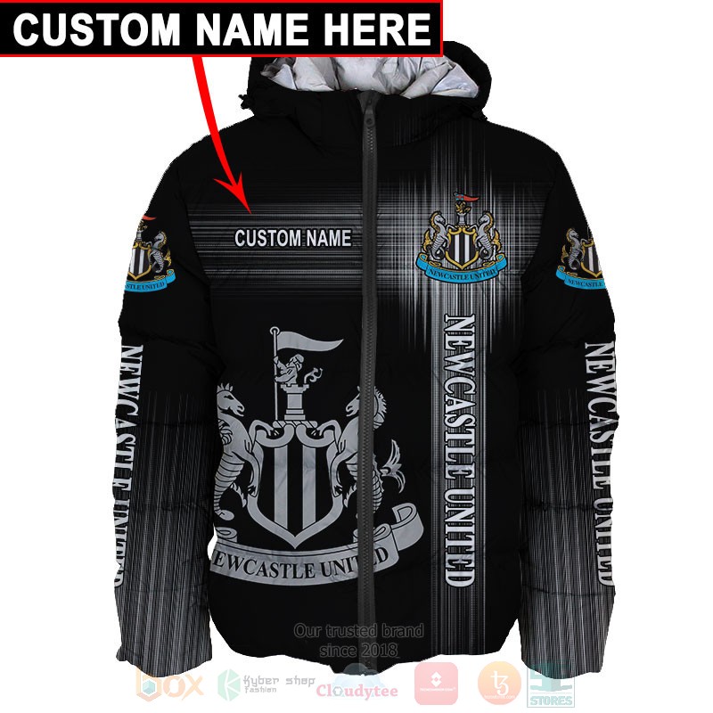 Personalized Newcastle United black custom 3D shirt hoodie 1 2 3 4 5 6