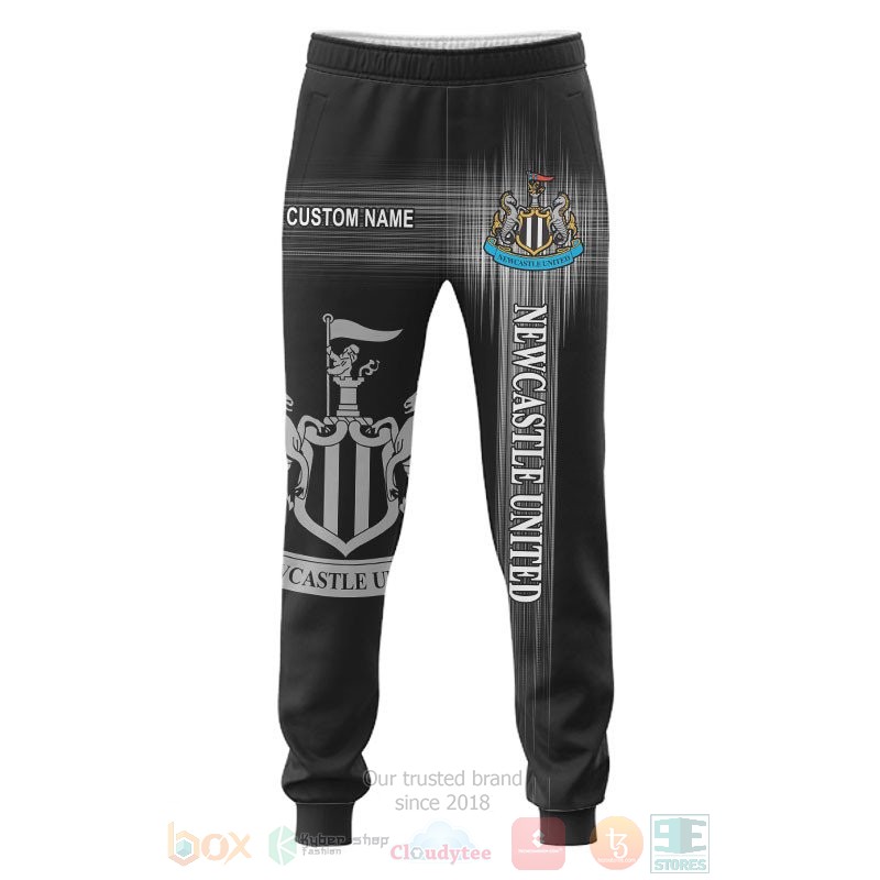 Personalized Newcastle United black custom 3D shirt hoodie 1 2 3 4 5 6 7 8 9 10 11 12 13 14 15 16