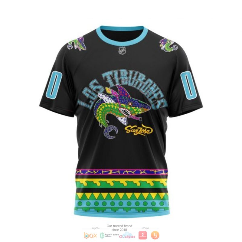 Personalized San Jose Sharks logo NHL custom 3D shirt hoodie 1 2 3 4 5 6 7