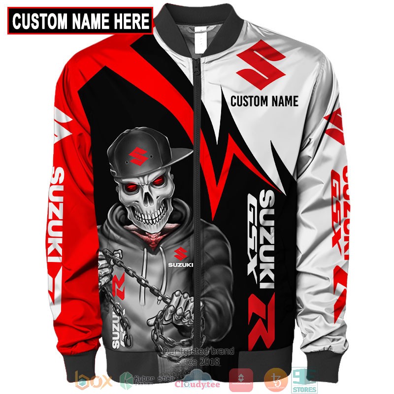 Personalized Suzuki Skull GSXR Z 3d shirt hoodie 1 2 3 4 5